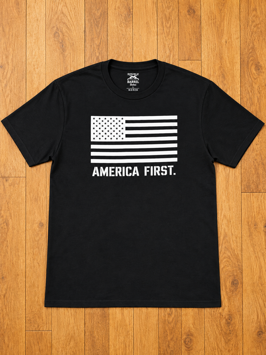Men's America First T-Shirt - Black Shirt