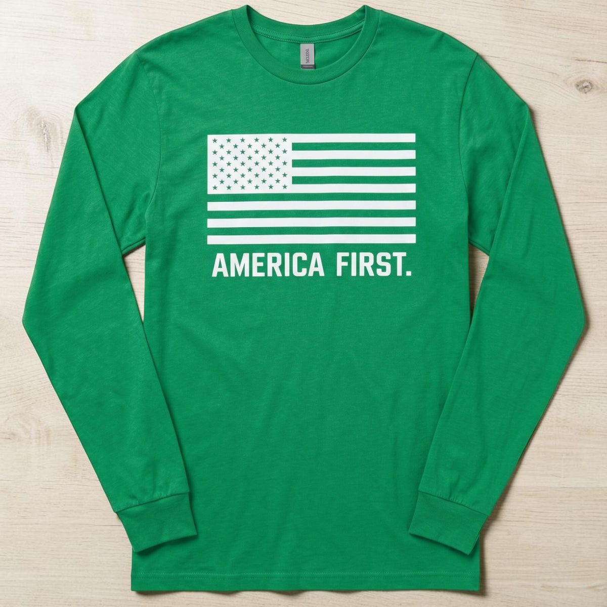 Men's America First Long Sleeve - Green